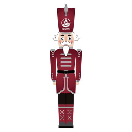 Front. Fan Creations - Morehouse Maroon Tigers 46" Nutcracker Leaner - Multicolor.
