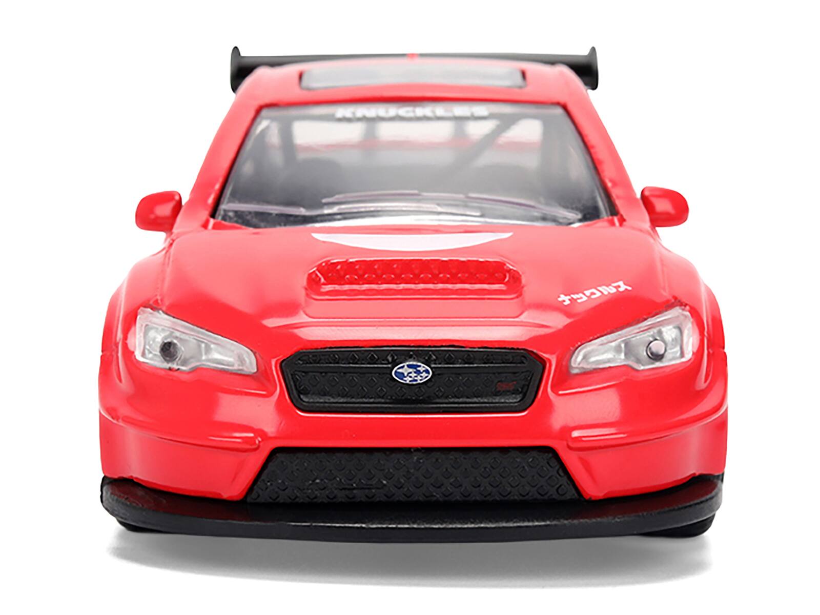 Alt View 5. Jada - 2016 Subaru WRX STI Red with "Knuckles" Graphics "Sonic the Hedgehog" (1991) Video Game 1/32 Diecast Model Car by Jada - Multicolor.