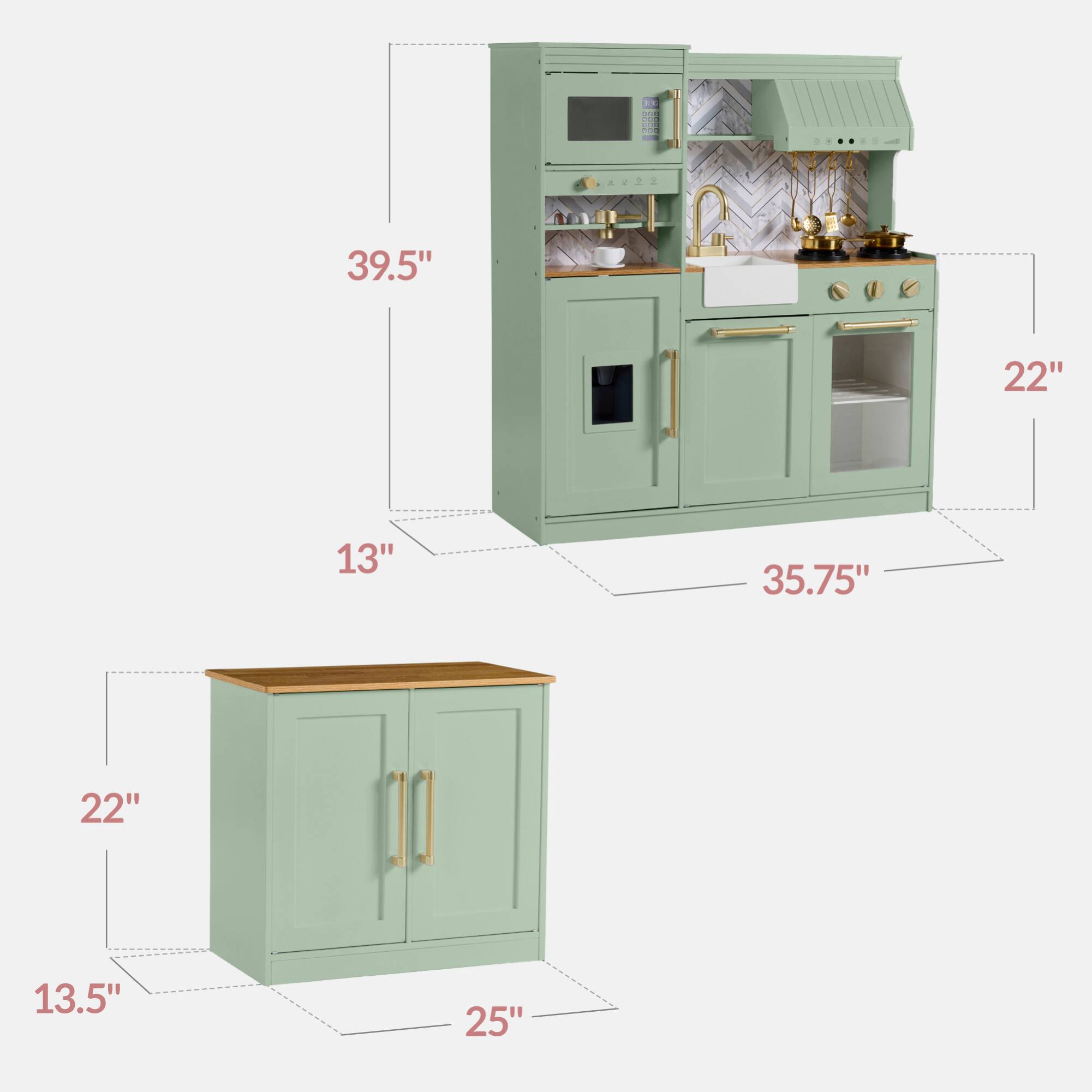 39.5" 22" 13" 35.75" 22" 13.5" 25"