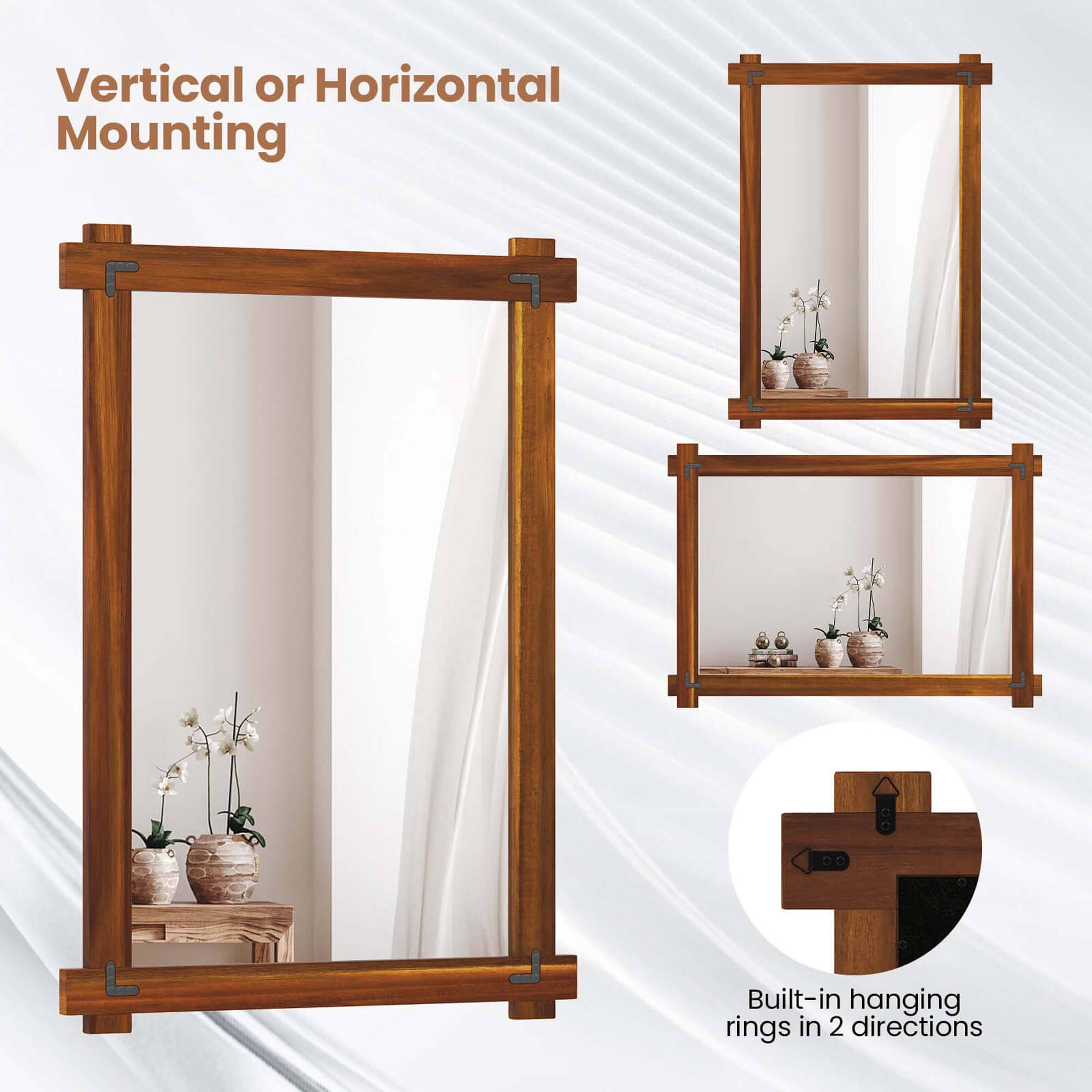 Vertical or Horizontal Mounting Built-in hanging rings in 2 directions.