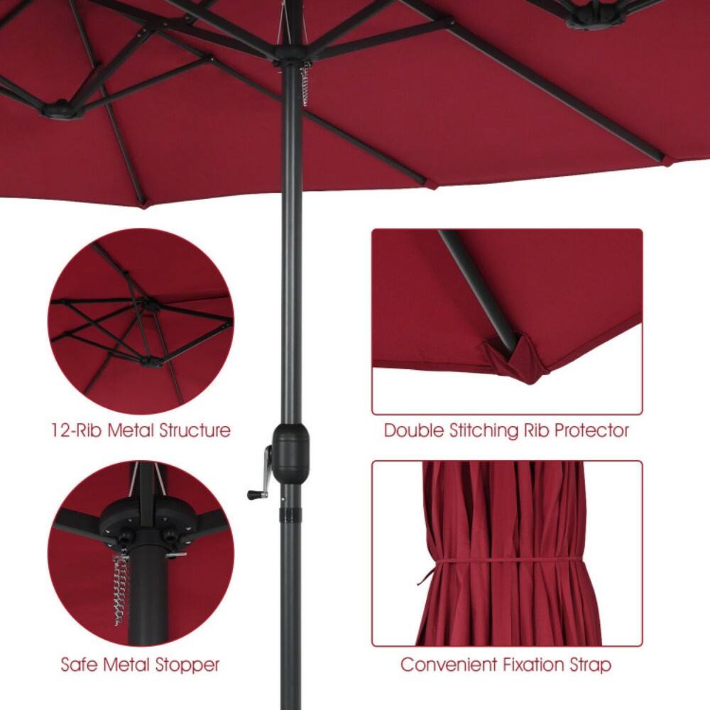 12-Rib Metal Structure  
Double Stitching Rib Protector  
Safe Metal Stopper  
Convenient Fixation Strap