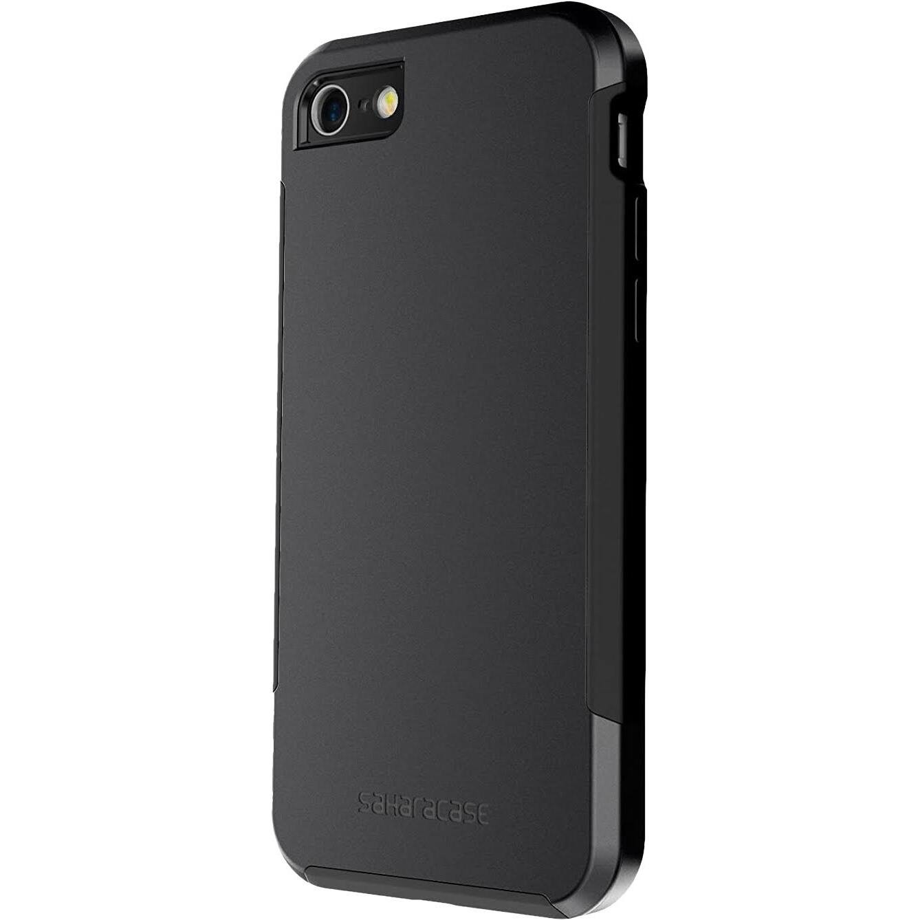 Left. SaharaCase - Inspire Series Case for Apple iPhone 7, 8, SE (3rd Generation 2022) - Black.