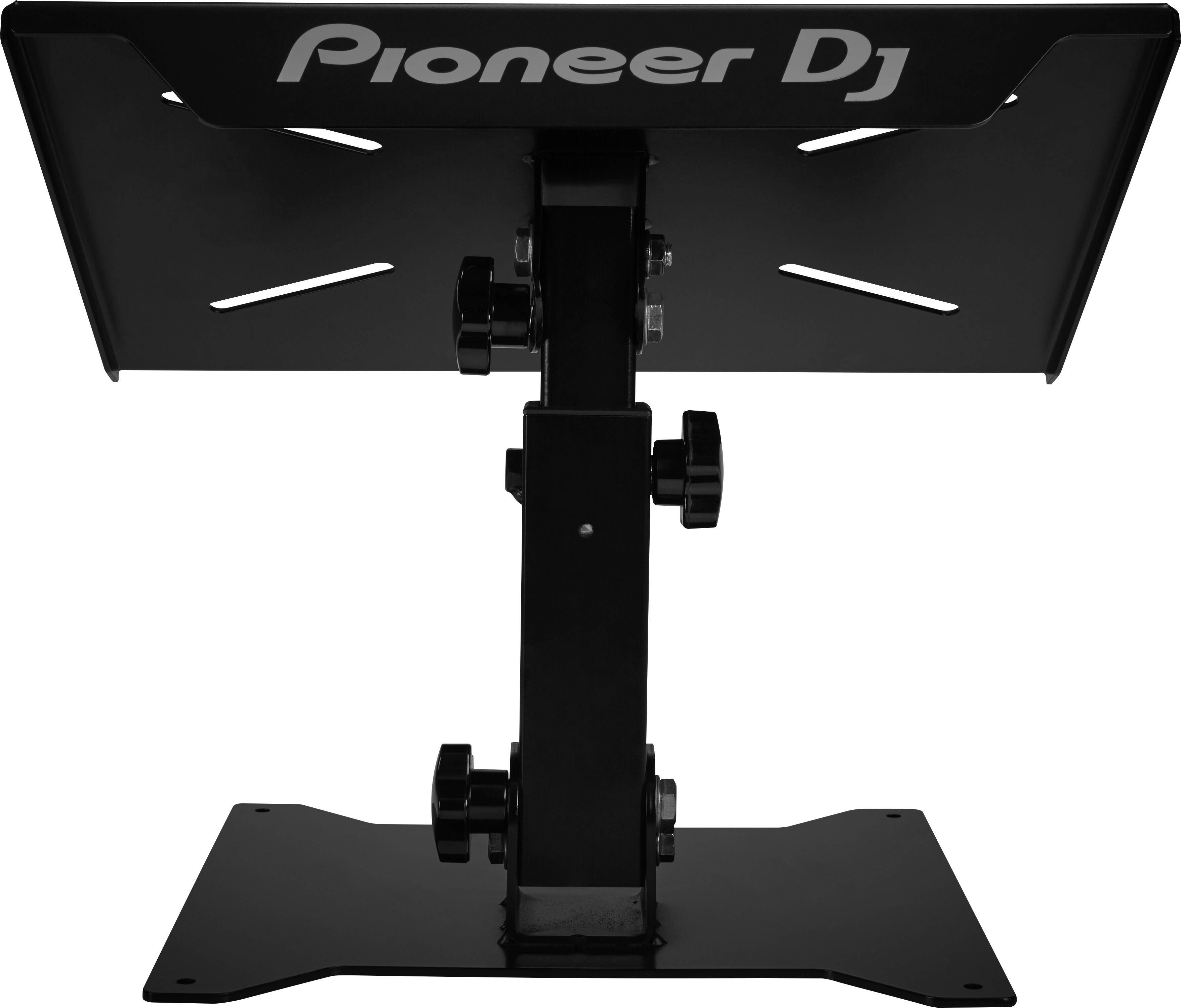 Left. Pioneer DJ - Adjustable DJ Stand for DJ Booths, Hold DDJ-XP1, RMX-1000 or Laptop - Black.