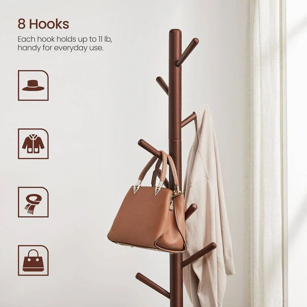 8 Hooks
Each hook holds up to 11 lb, handy for everyday use.