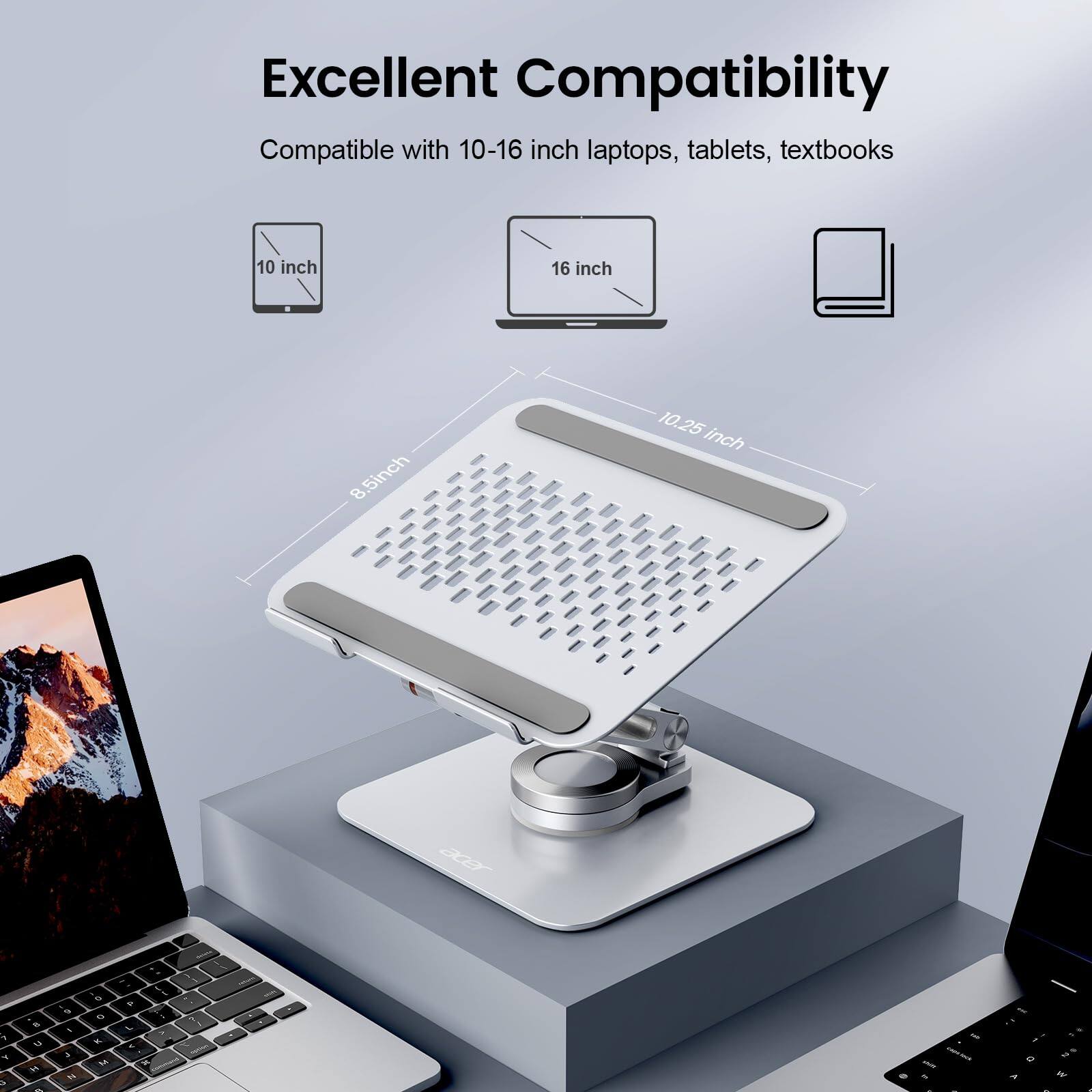 Excellent Compatibility  
Compatible with 10-16 inch laptops, tablets, textbooks  
10 inch  
16 inch  
8.5 inch  
10.25 inch