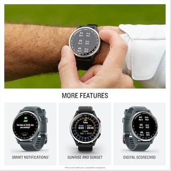 Garmin Approach S44 GPS Smartwatch 43mm Anodized Aluminum Silver Garmin Approach S44 GPS Smartwatch 43mm Anodized Aluminum Silver