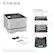 IN THE BOX
HL-L8430CDW
Business Color Laser Printer
TN635 3,000-page black toner cartridge¹
TN635 1,800-page color toner cartridges¹
DR635CL 30,000-page drum unit²
AC Power Cord
Quick Setup Guide
13.3"
18.6"
15.9"
¹Approximate toner cartridge yield in accordance with ISO/IEC 19798 (letter/A4).
²Approximately 30,000 pages based on 1 page per job or 50,000 pages based on 3 pages per job (letter/A4 single-sided pages).
The number of pages may be affected due to a variety of factors, including but not limited to media type and media size.