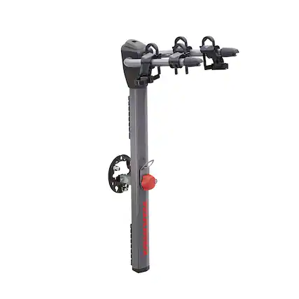 Front. Yakima - Yakima SpareRide Vehicle Rear Spare Tire Mounted 2 Bike Bicycle Rack, Gray/Black - Silver.