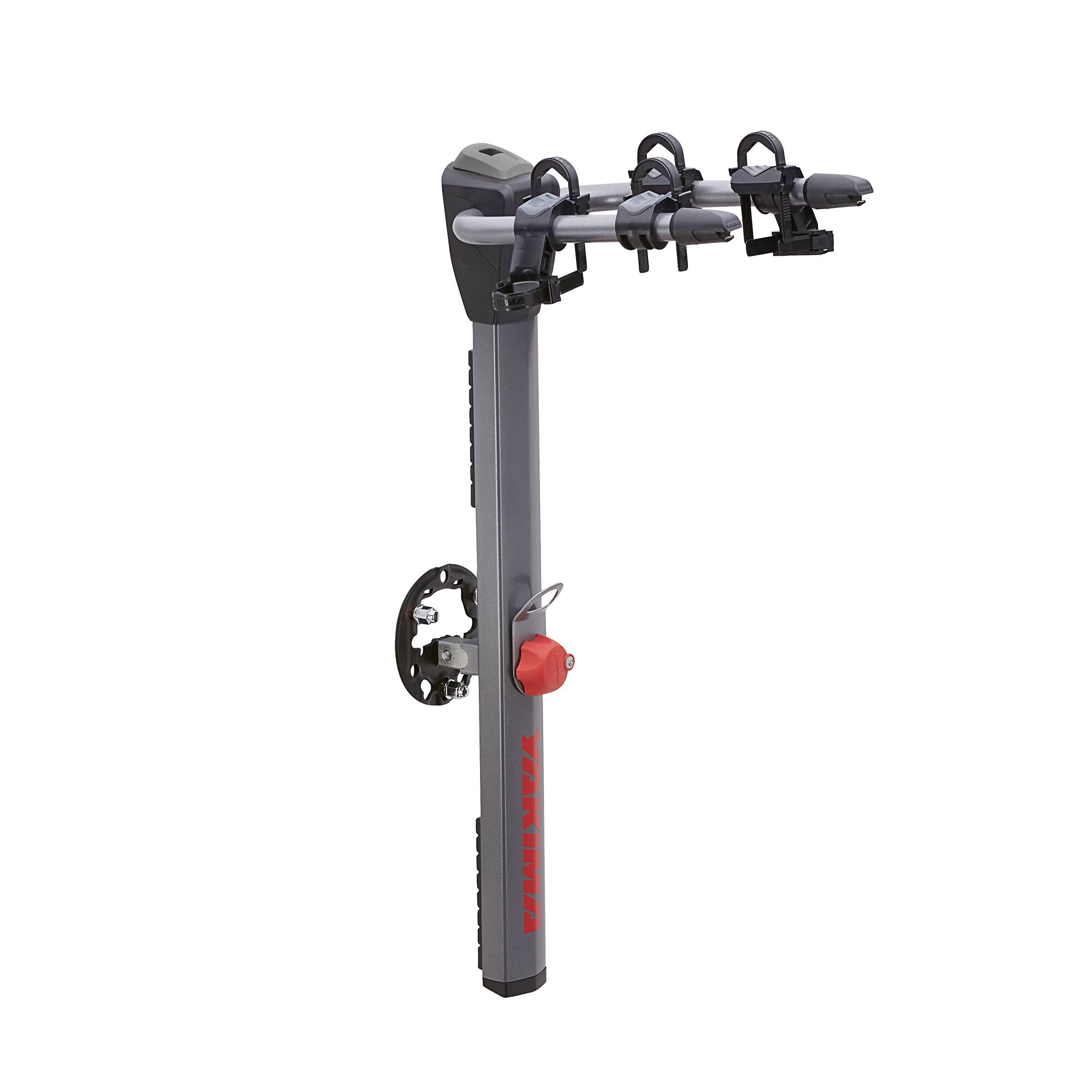 Front. Yakima - Yakima SpareRide Vehicle Rear Spare Tire Mounted 2 Bike Bicycle Rack, Gray/Black - Silver.