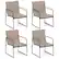 Front. Costway - Costway 4 PCS Outdoor Dining Chairs Patio Furniture Chair with Breathable Seat & Backrest - Mix Brown, Black.