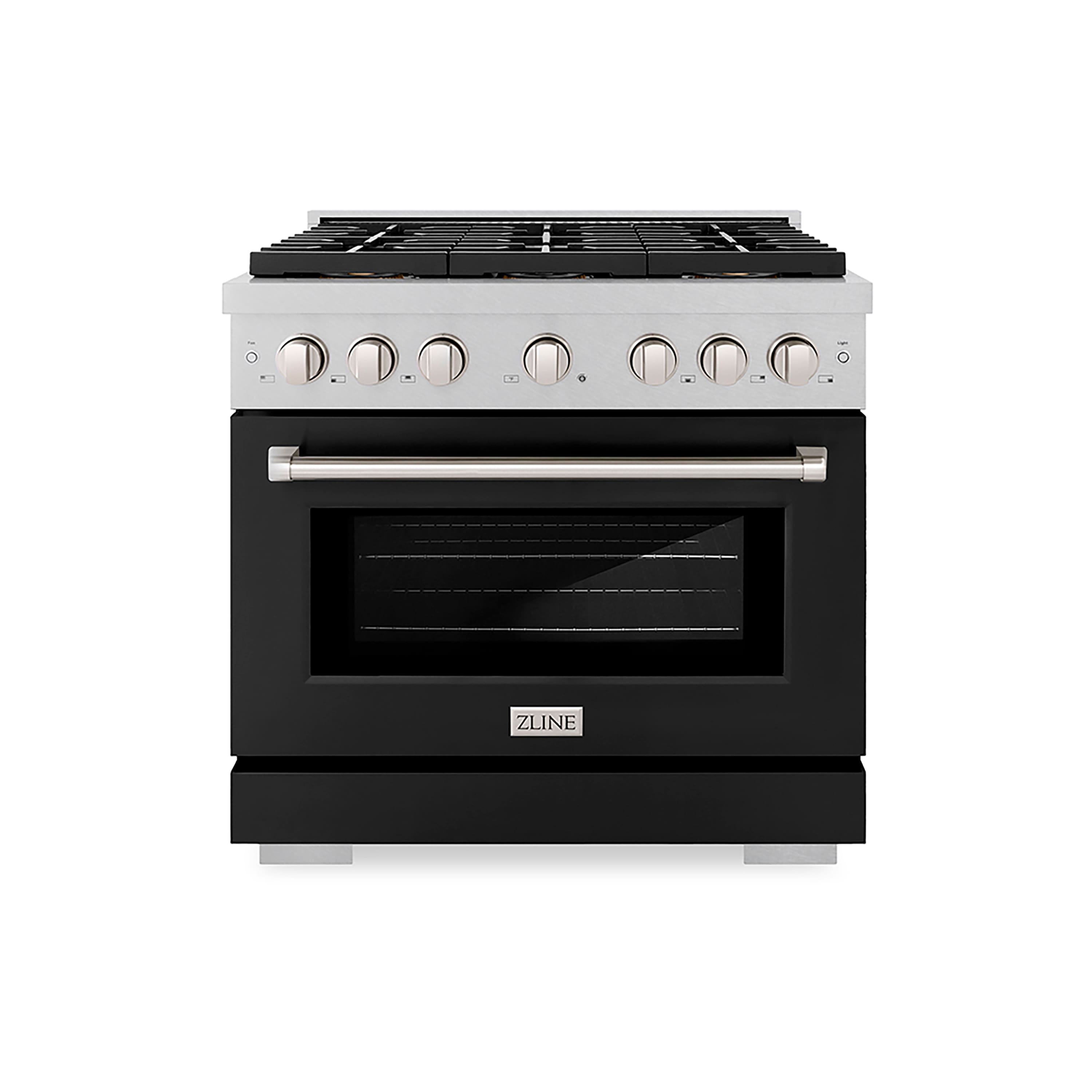 ZLINE 36 in. 5.2 cu. ft. Freestanding Paramount Dual Fuel Range with DuoPro Cooktop Front