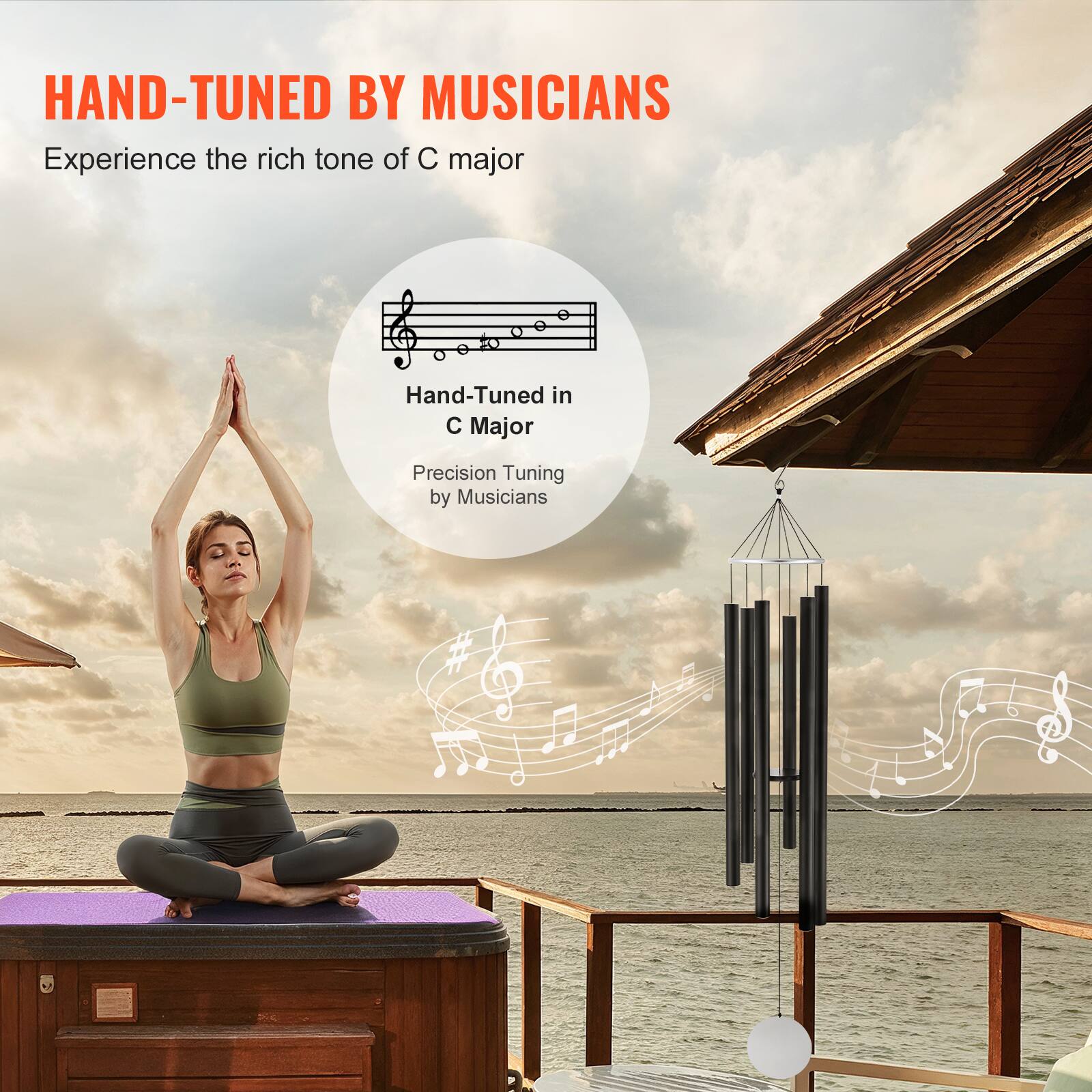 HAND-TUNED BY MUSICIANS  
Experience the rich tone of C major  

Hand-Tuned in C Major  
Precision Tuning by Musicians