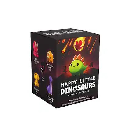 Sure, here is the corrected and grouped text from the image:
---
**Happy Little Dinosaurs**
**Vinyl Mini Series**
**Mystery Vinyl Mini Figure + Exclusive Happy Little Dinosaurs Promo Card**
- **Cry Ceratops** 2018
- **Easygoing Anky** 2018
- **Nervous Rock** 2018
- **Bad Luck Bronto** 2018
**22 mL Little Happy Saurus**
**DINdEAUES Or CERATORS ZA EASYGOING ANKY ?**
**20 MINI SERIES VINYL BAD Mini Figure Card LUCK Vinyl Promo BRONTO Mystery Little Dinosaurs 208 Happy Exclusive**
---