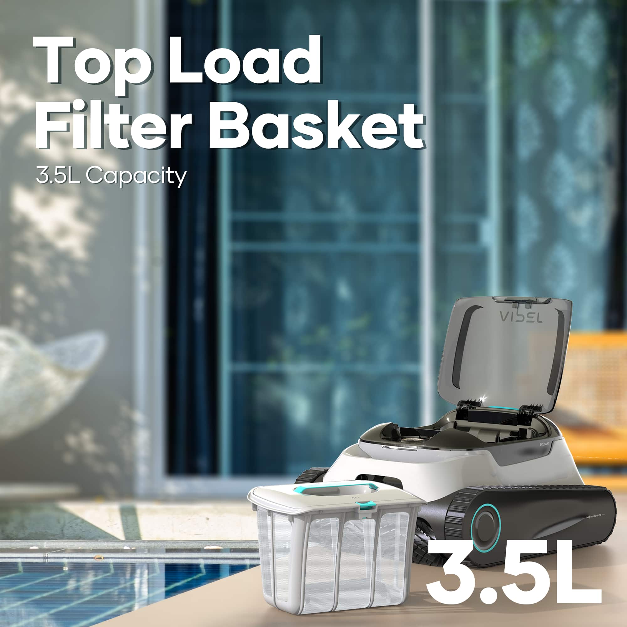 Top Load Filter Basket 3.5L Capacity VISEL 3.5L