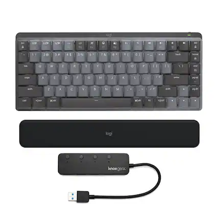 logi eS
1 2 3 4 5 6 7 8 9 0 - =
F1 F2 F3 F4 F5 F6 F7 F8 F9 F10 F11 F12
del back home tab G W E R T Y U I O P
A S D F G H J K L ; ' " enter pg up shift Z X C V B N M , . / ? shift pg dn ctrl rm
logi knoxgear