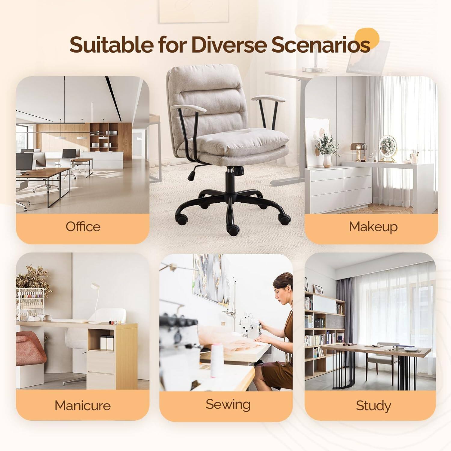 Suitable for Diverse Scenarios

- Office
- Makeup
- Manicure
- Sewing
- Study
