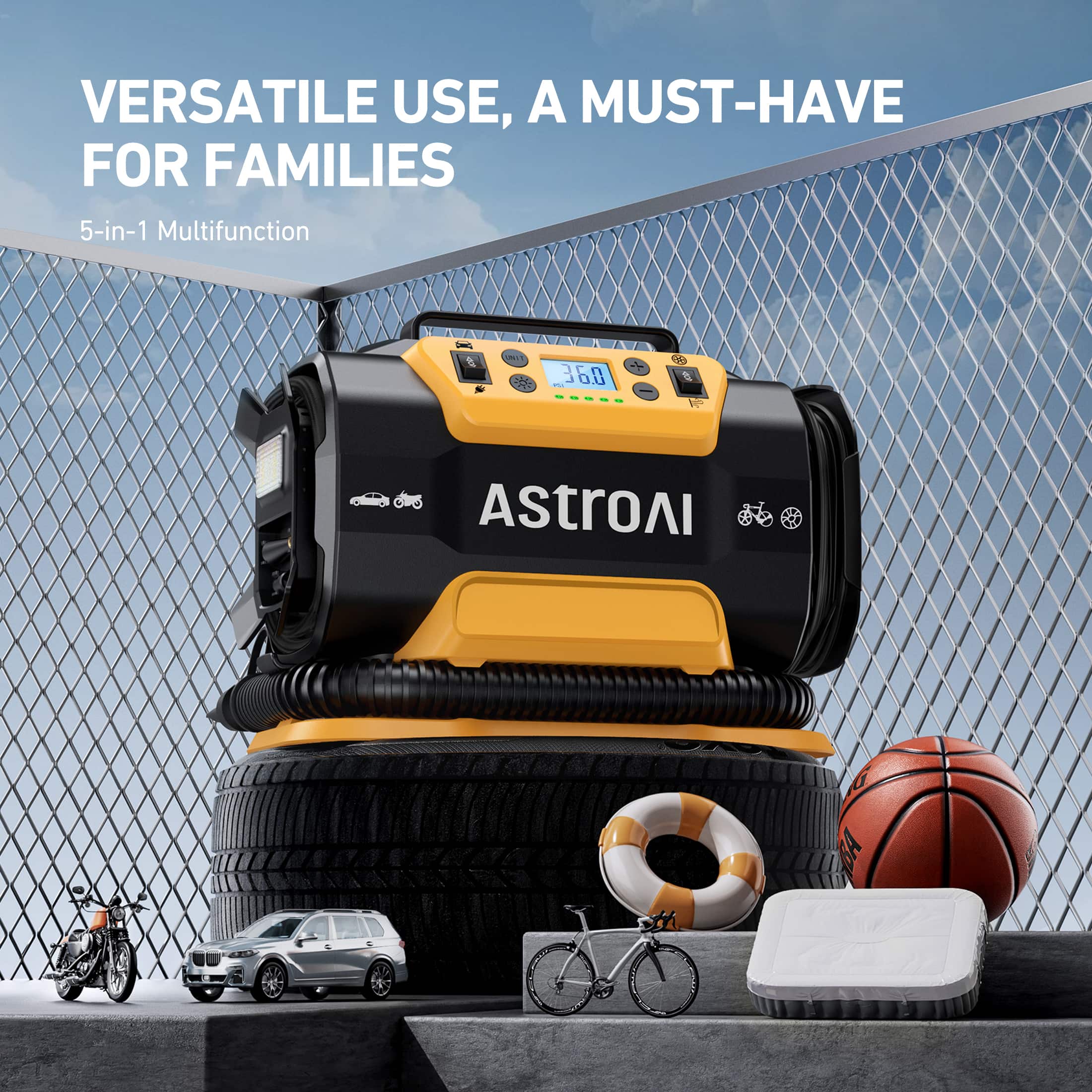 VERSATILE USE, A MUST-HAVE FOR FAMILIES 5-in-1 Multifunction AstroAI 36.0