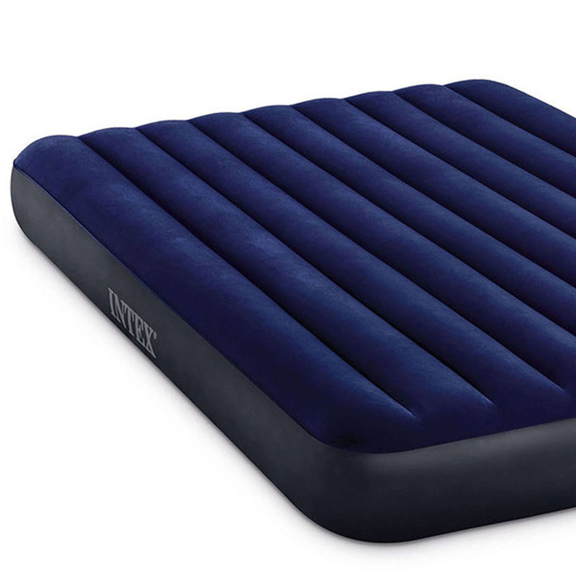 Alt View 8. Intex - Intex 10 Inch Dura-Beam Downy Air Mattress, Queen (Pump Not Included) (3 Pack) - Blue.