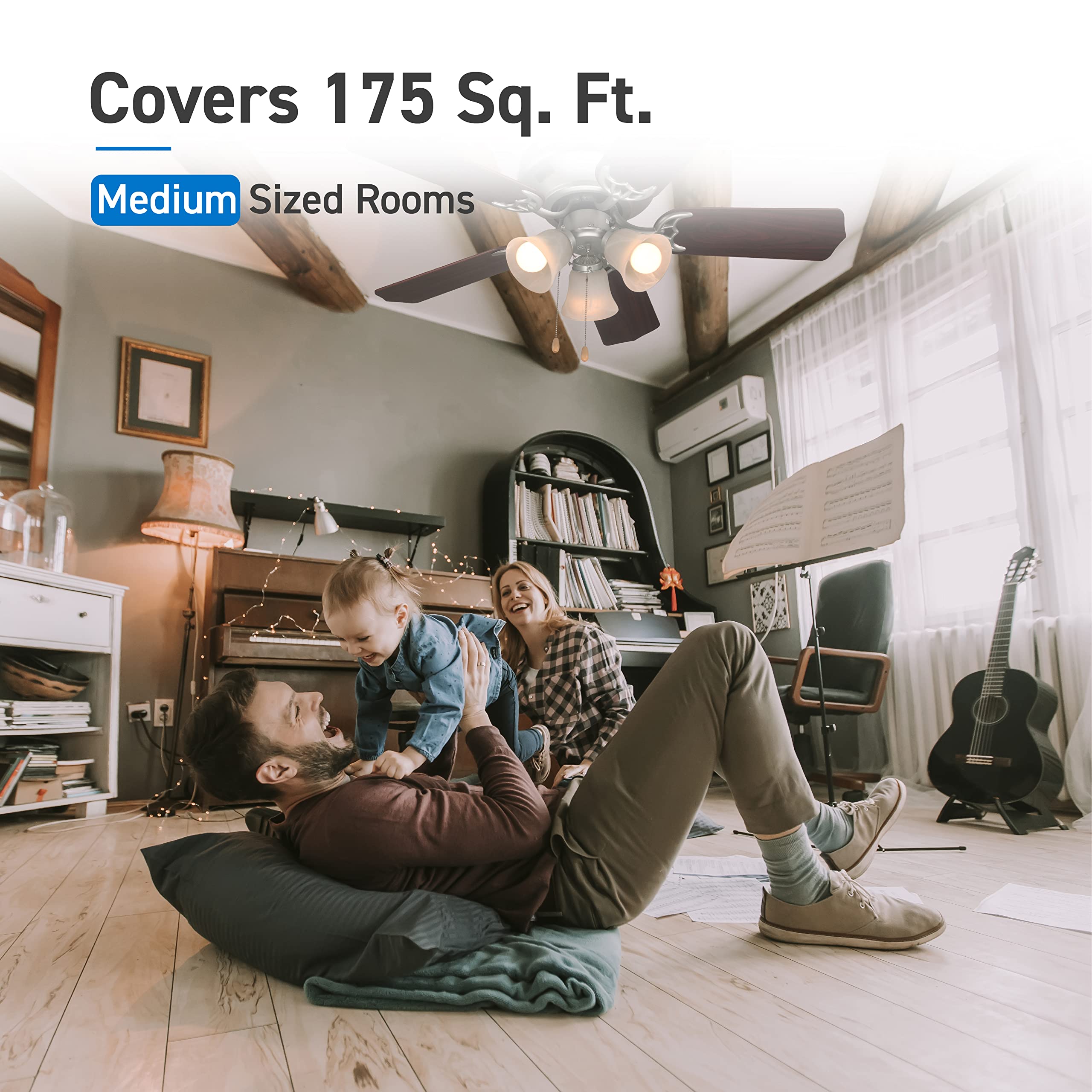 Covers 175 Sq. Ft. Medium Sized Rooms