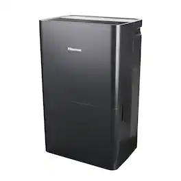 Hisense - 50-Pint Dehumidifier with 12 quarts Bucket Capacity and Pump - Black
