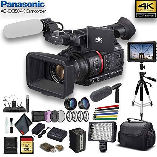 Panasonic AG-CX350 4K Camcorder 4K PROFESSIONAL SERIES 4K 46 LB XC I 128GB