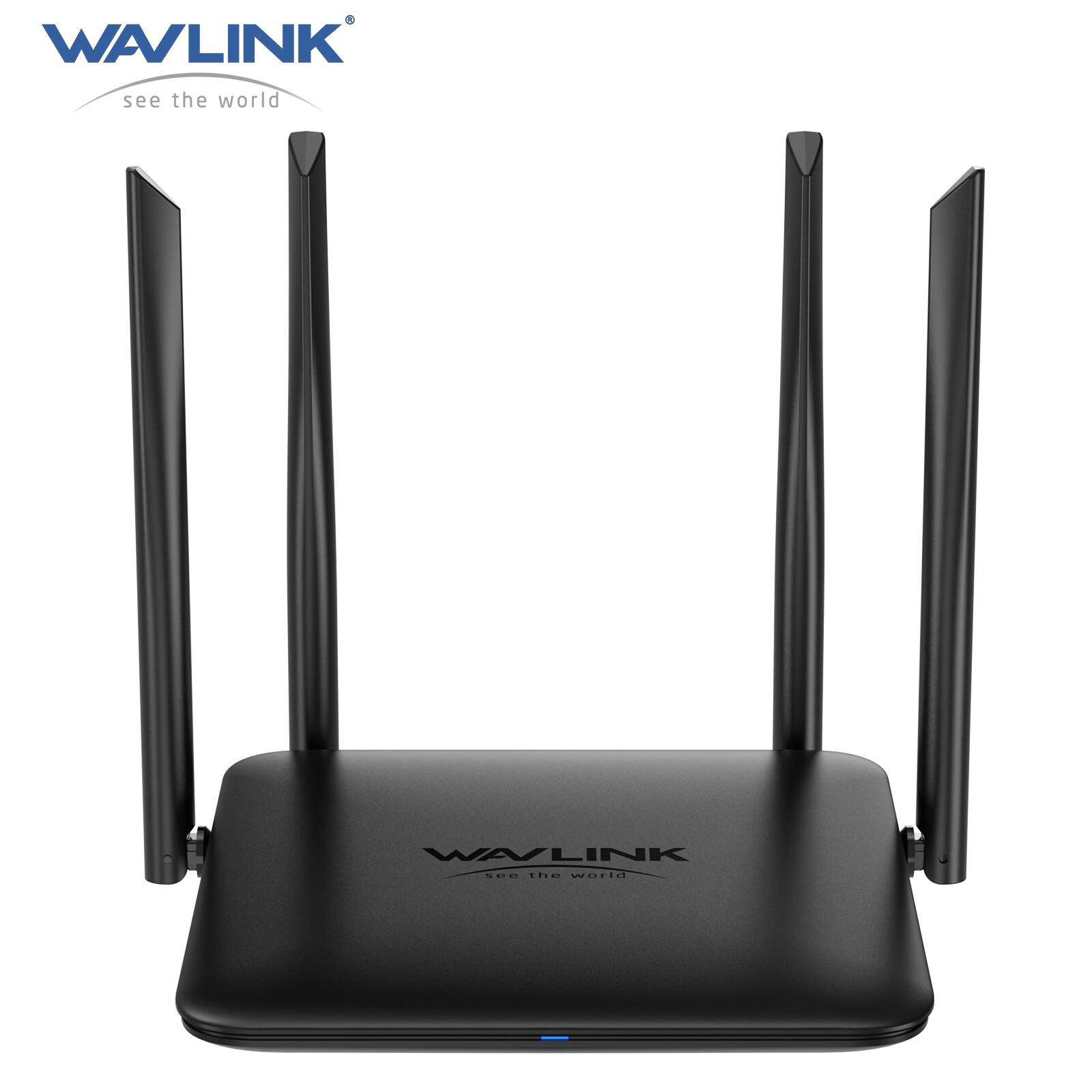 Bundle - WAVLINK - AC1200 Wireless Dual Band Router(2.4GHz+5GHz), Gigabit WiFi Router for Home & Gaming, 1 x 10/100/1000Mbps WAN Po - Black