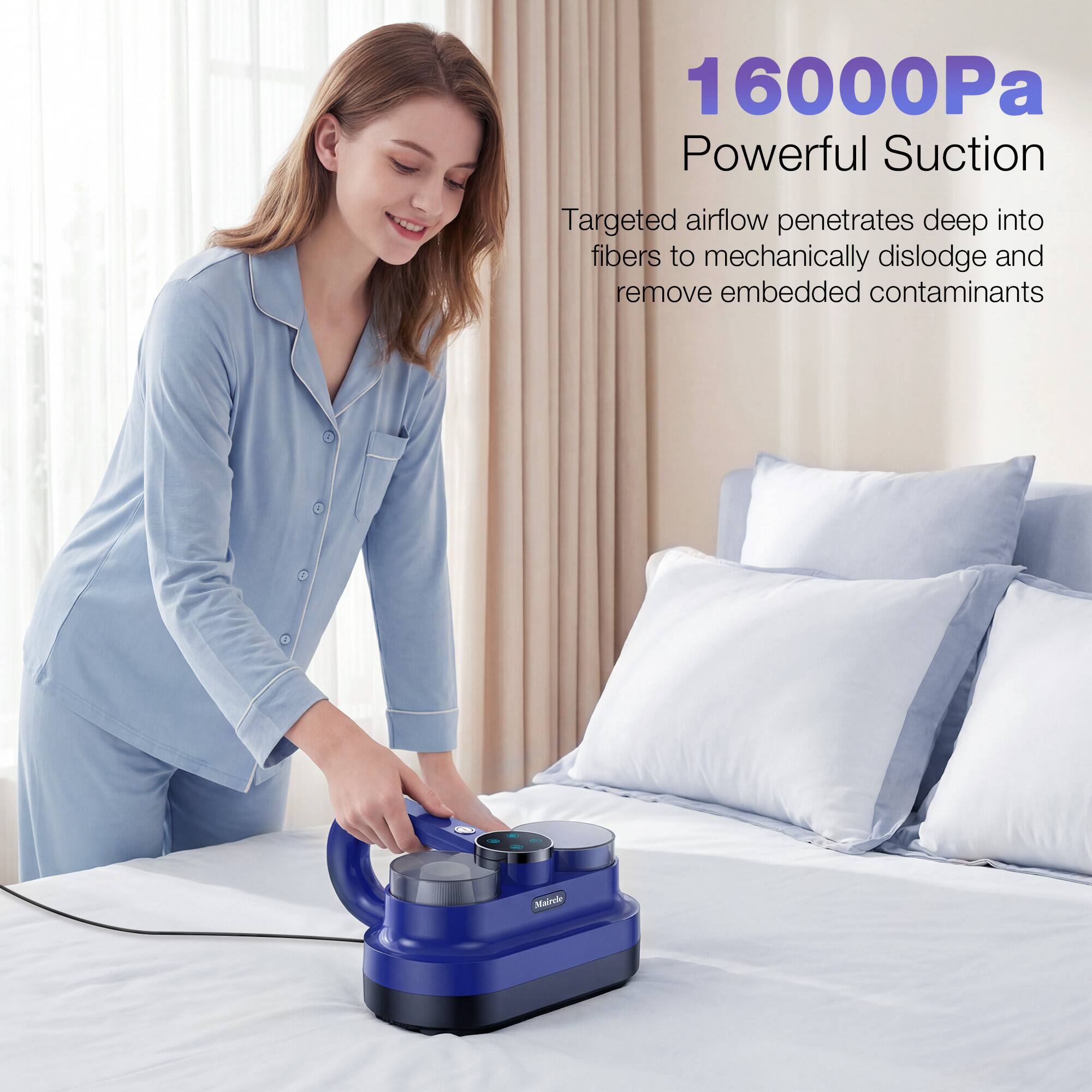 16000Pa Powerful Suction  
Targeted airflow penetrates deep into fibers to mechanically dislodge and remove embedded contaminants