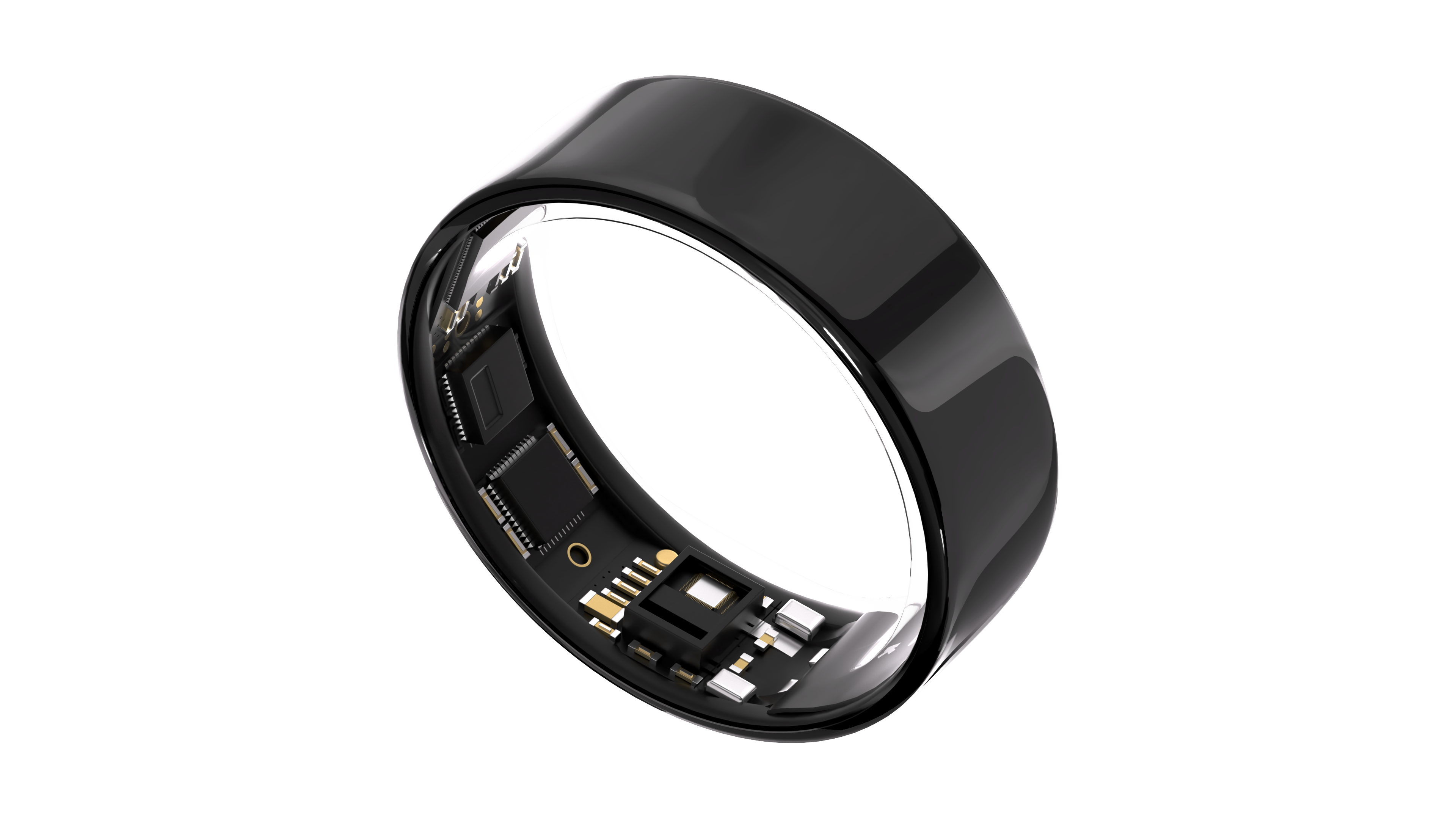 Alt View 4. Ultrahuman - Ring AIR - Smart Ring - Size Before You Buy - Size 12 - Aster Black.