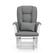 Alt View 14. Storkcraft - Tuscany Glider and Ottoman - White/Gray.