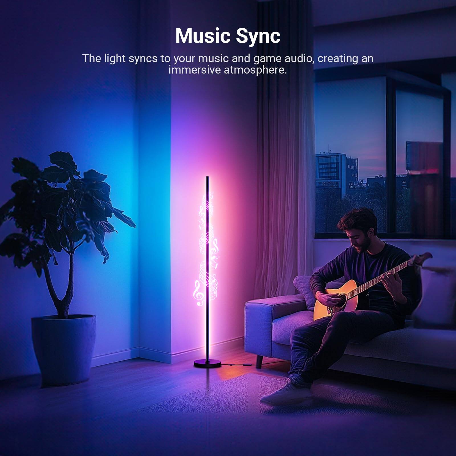Music Sync  
The light syncs to your music and game audio, creating an immersive atmosphere.