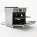 Alt View 5. Induction Hardware - Professional 36 Inch Induction Range with Convection Oven & Air Fry, 5 Burner Electric Stove, Pizza Stone - Stainless Steel.