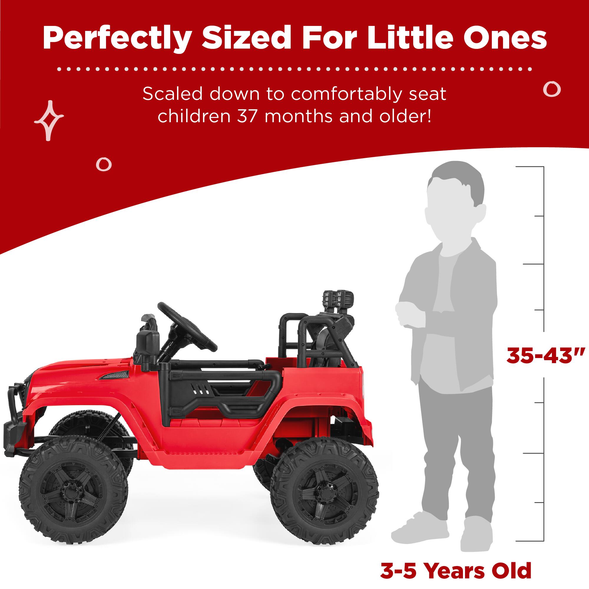 Perfectly Sized For Little Ones

Scaled down to comfortably seat children 37 months and older!

35-43" 3-5 Years Old