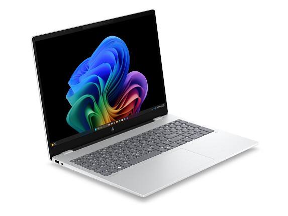 Alt View 2. HP - HP OmniBook 7 Laptop Computer 16" 2.5K Intel Core Ultra 7 32 GB memory;1 TB SSD - Glacier silver aluminum.