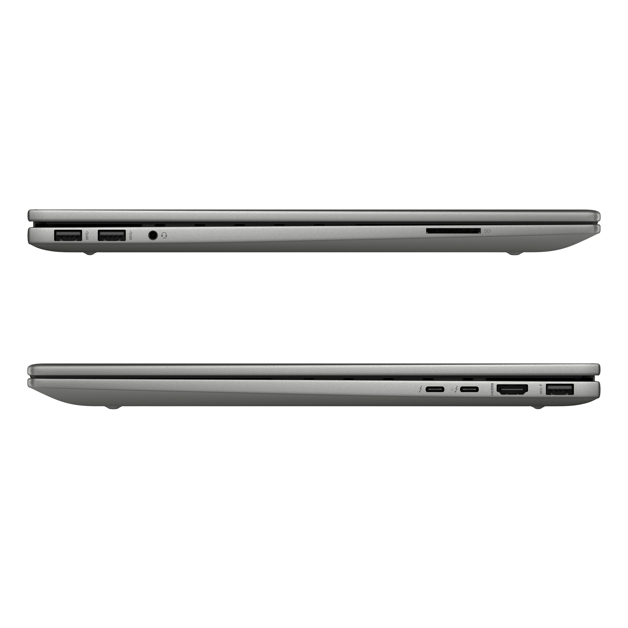 Alt View 3. HP - 17-CW1010NR 17.3" Multitouch Laptop Intel Core Ultra 7 155H With 16 GB DDR5 Intel Arc Graphics 1TB SSD Windows 11 Home - Mineral silver.