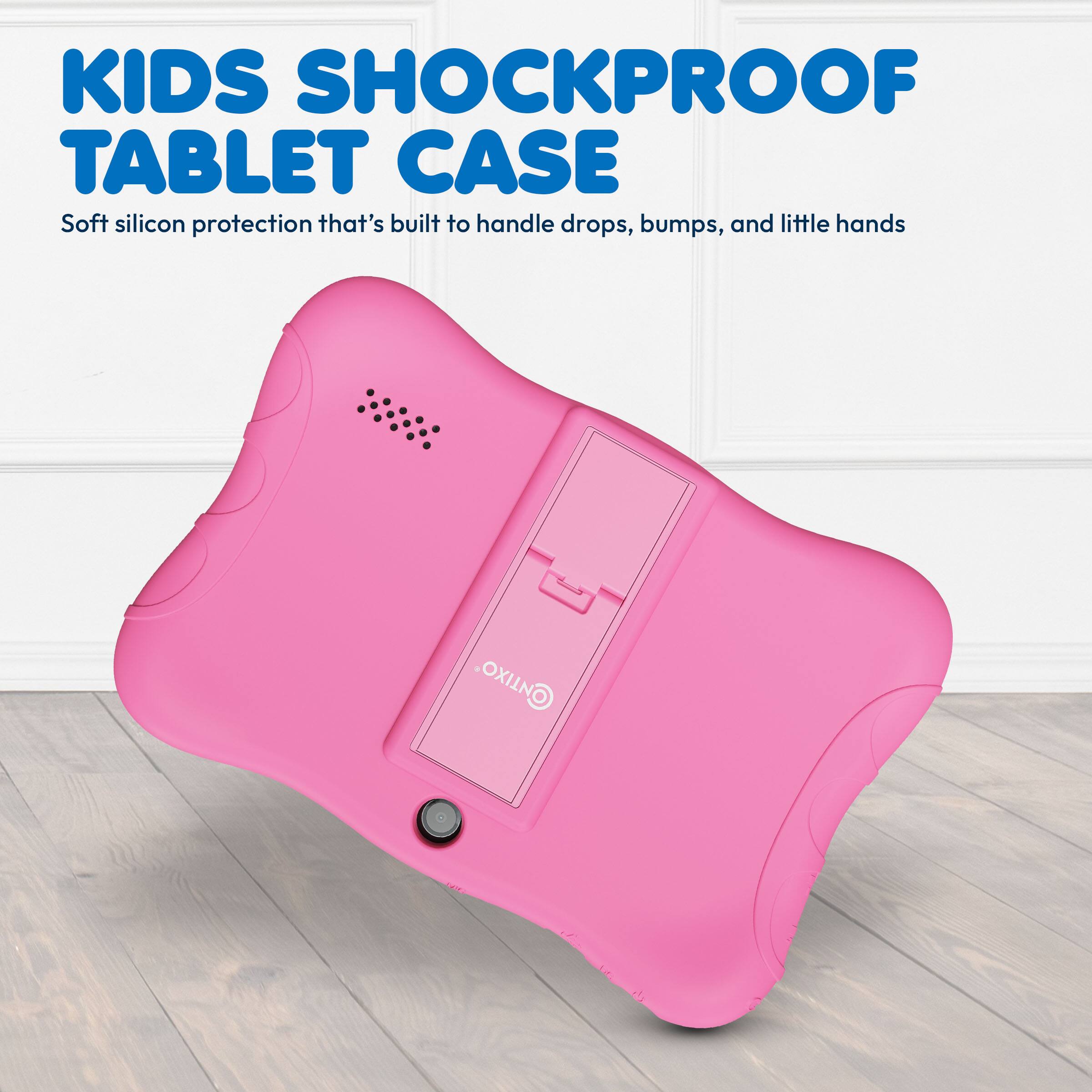 KIDS SHOCKPROOF TABLET CASE
Soft silicon protection that's built to handle drops, bumps, and little hands