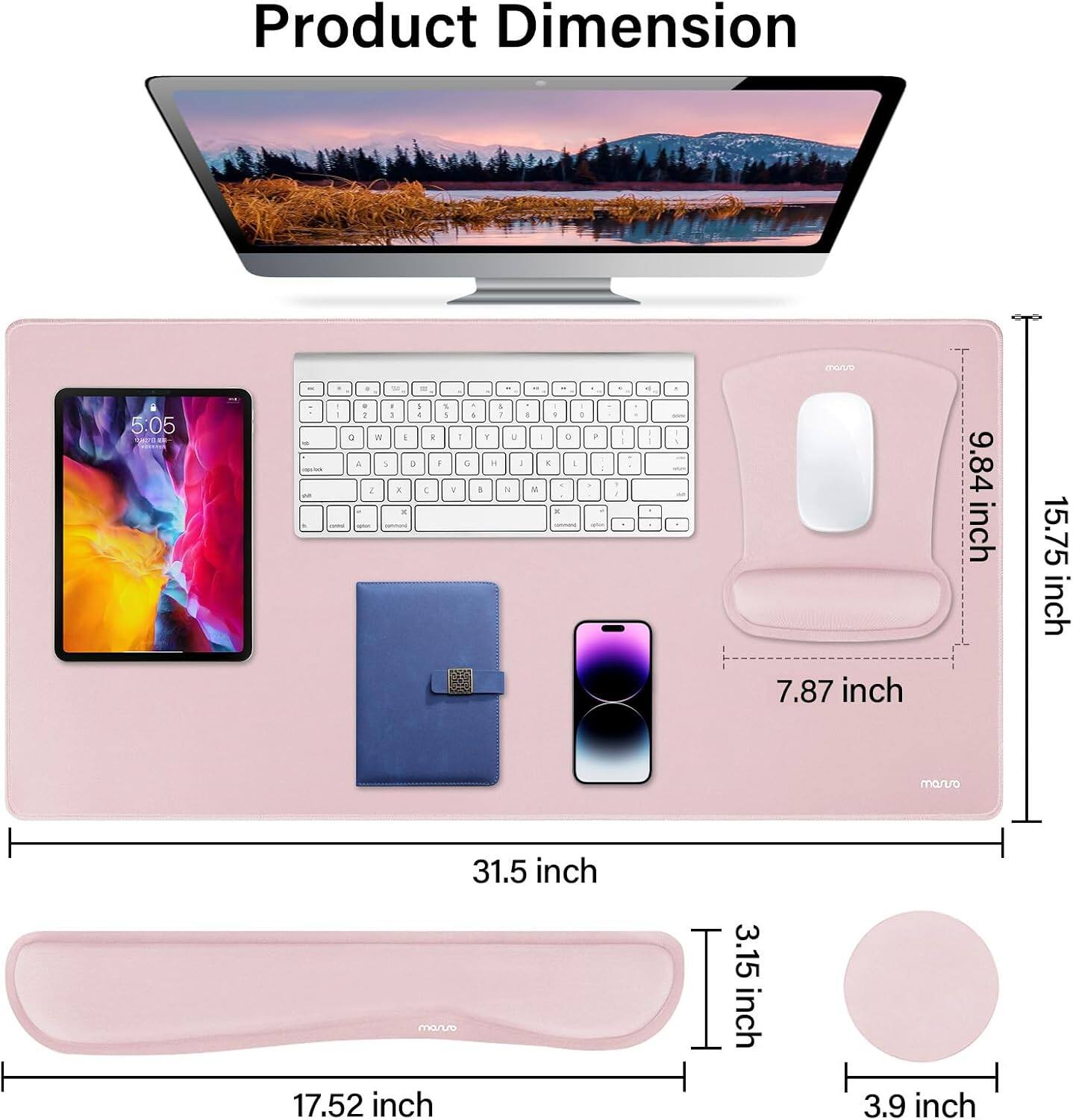 Product Dimension

- 7.87 inch
- 9.84 inch
- 15.75 inch
- 31.5 inch
- 17.52 inch
- 3.15 inch
- 3.9 inch