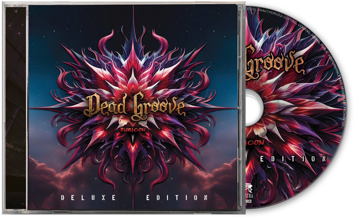 Dead Groove RUBICON  
ERVED  
UNAUTHORIZED COPYING, LENDING, HIRING, PUBLIC PERFORMANCE AND BROADCAST PROHIBITED  
CON  
DELUXE EDITION  
ATRA  
38CD