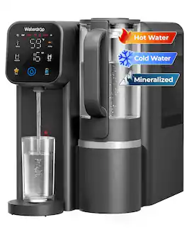 Waterdrop - M6CG Cold and Hot Reverse Osmosis System Countertop Water Filter, 8-Stage Mineralization - Black