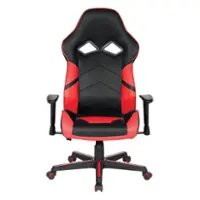 OSP Home Furnishings - Vapor Gaming Chair - Red/Black - Front_Zoom