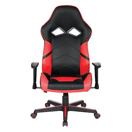 Front. OSP Home Furnishings - Vapor Gaming Chair - Red/Black.