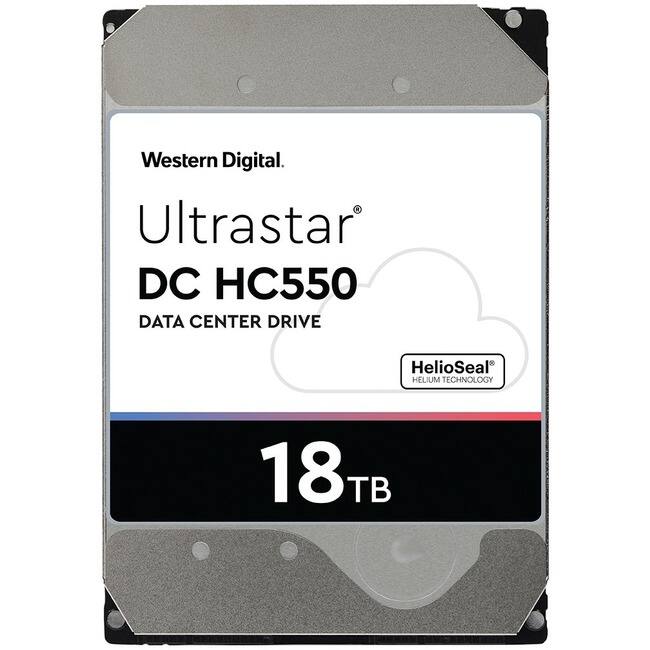 Western Digital  
Ultrastar®  
DC HC550  
DATA CENTER DRIVE  
HelioSeal® HELIUM TECHNOLOGY  
18 TB