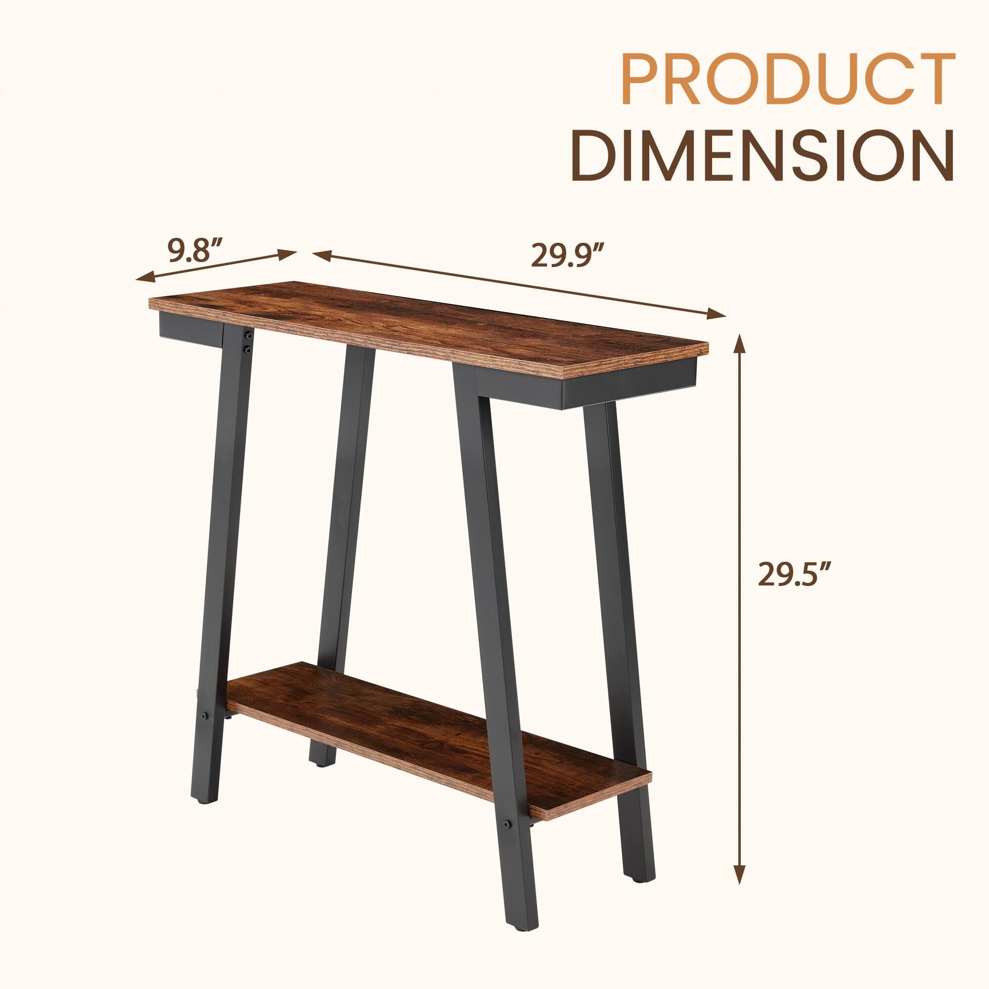 PRODUCT DIMENSION  
9.8" x 29.9" x 29.5"