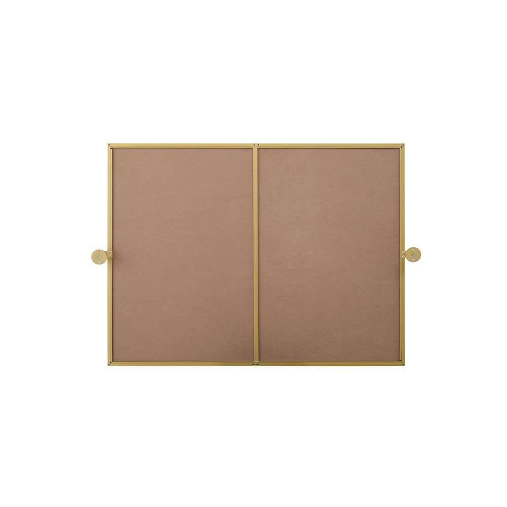 Angle. Elegant Kitchen and Bath - Amoura 40X30 Pivot Mirror In Brass - Brass.