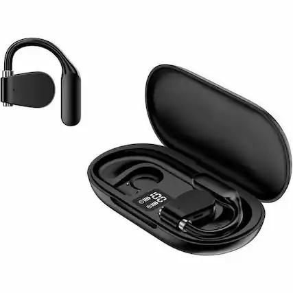 Front. Adesso - Adesso Xtream T4 Open-Ear Bluetooth Earbuds with Charging Case - Stereo - True Wireless - Bluetooth - 32.8 ft - 20 Hz to - Unknown.
