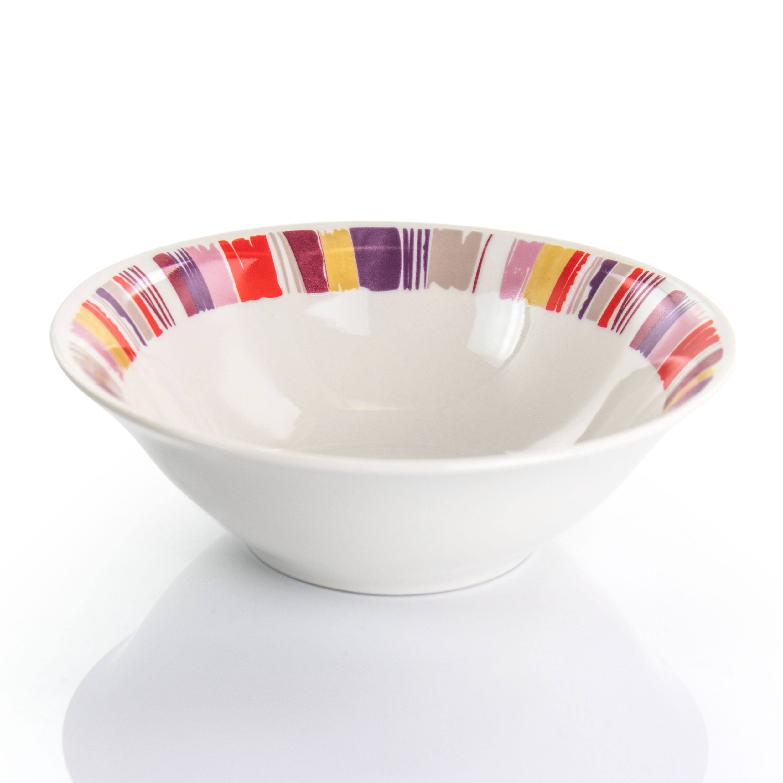 Alt View 3. Gibson - Gibson Home Orleans 12 Piece Ceramic Dinnerware Set - Red Multi.