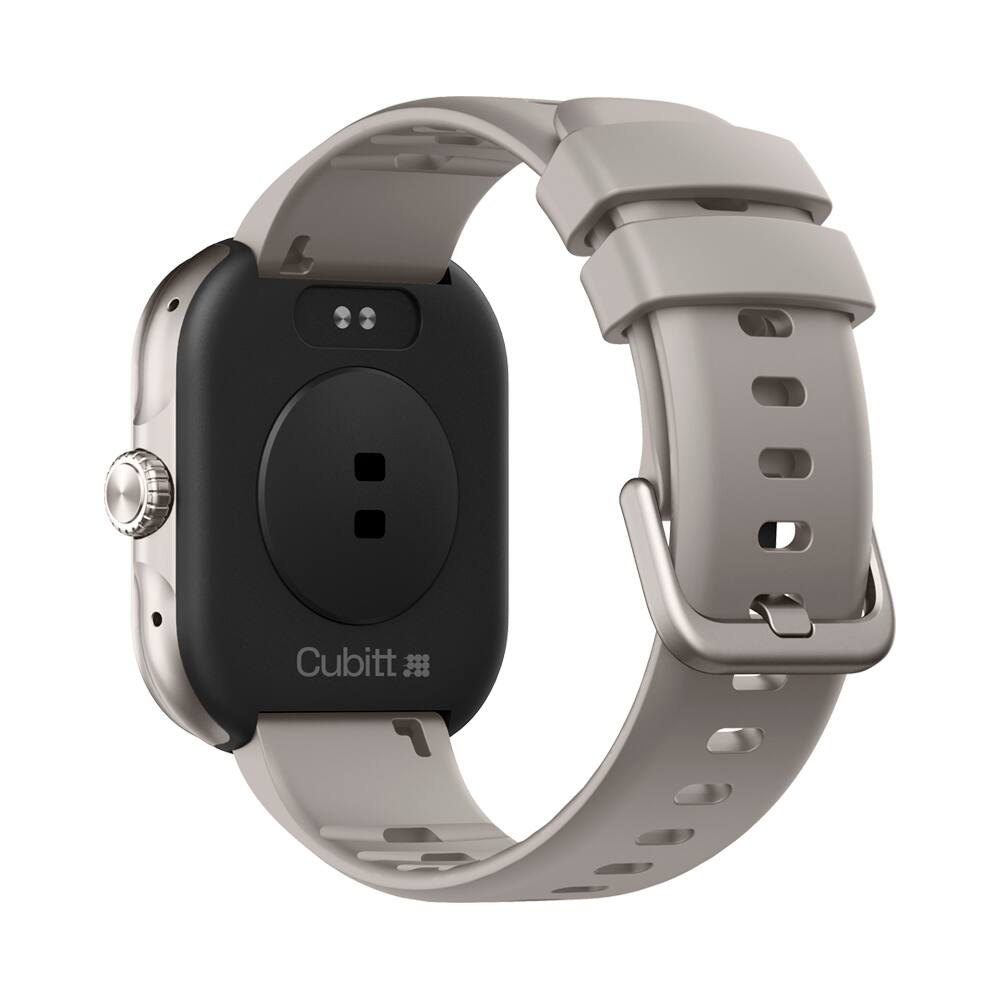 Left. Cubitt - Cubitt VIVA Smartwatch / Fitness Tracker with 1.84" Touch AMOLED Screen - Grey.