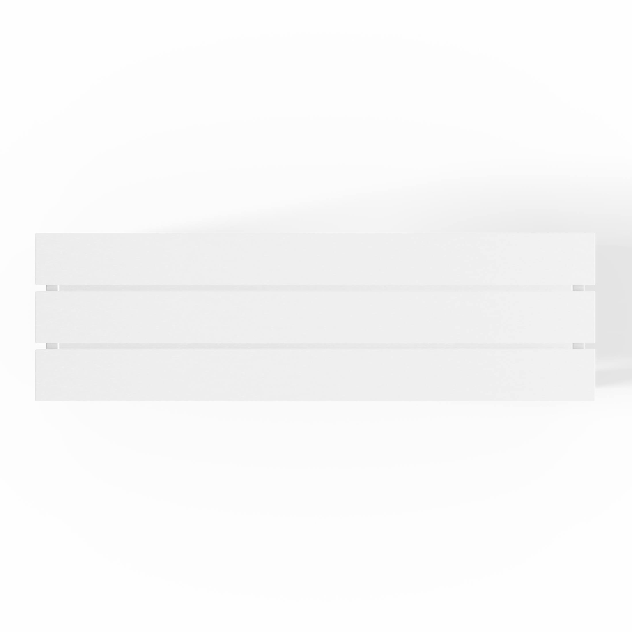 Alt View 2. WestinTrends - WestinTrends Malibu 55" Outdoor Patio HDPE Adirondack 2-Tier Shelf Console Table - White.