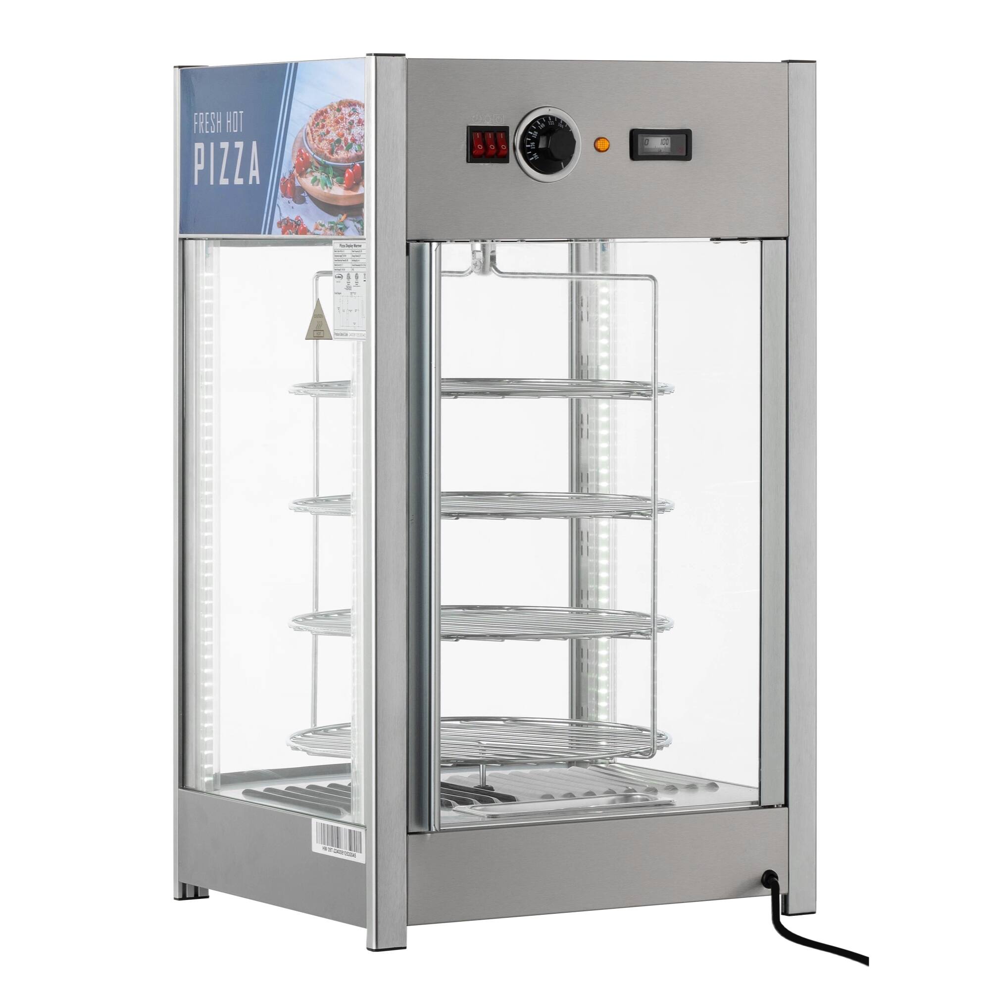 Koolmore 18 in. Commercial Pizza Display Warmer for 12 in. Pies