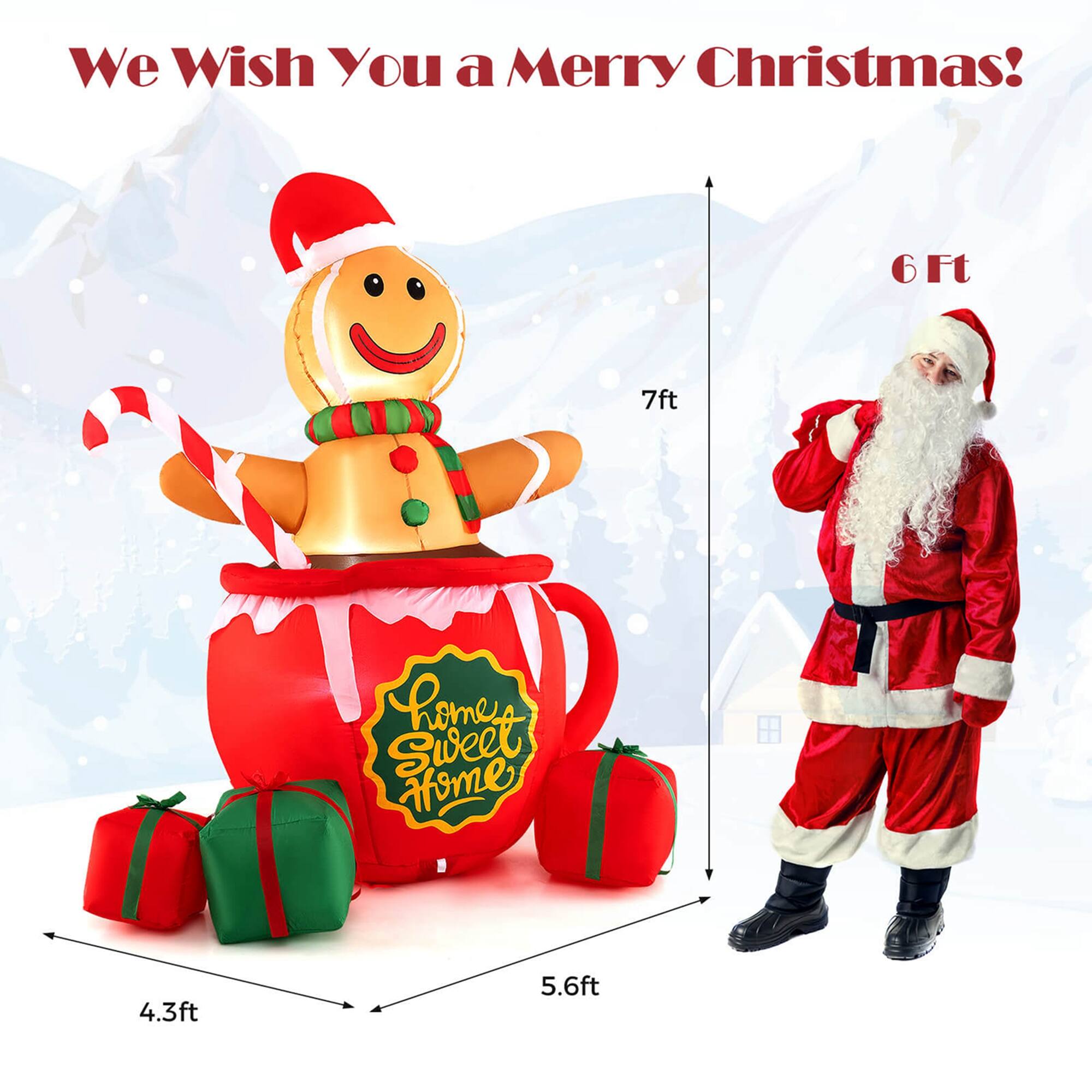We Wish You a Merry Christmas!

- 6 Ft
- 7ft
- 4.3ft
- 5.6ft

home sweet home