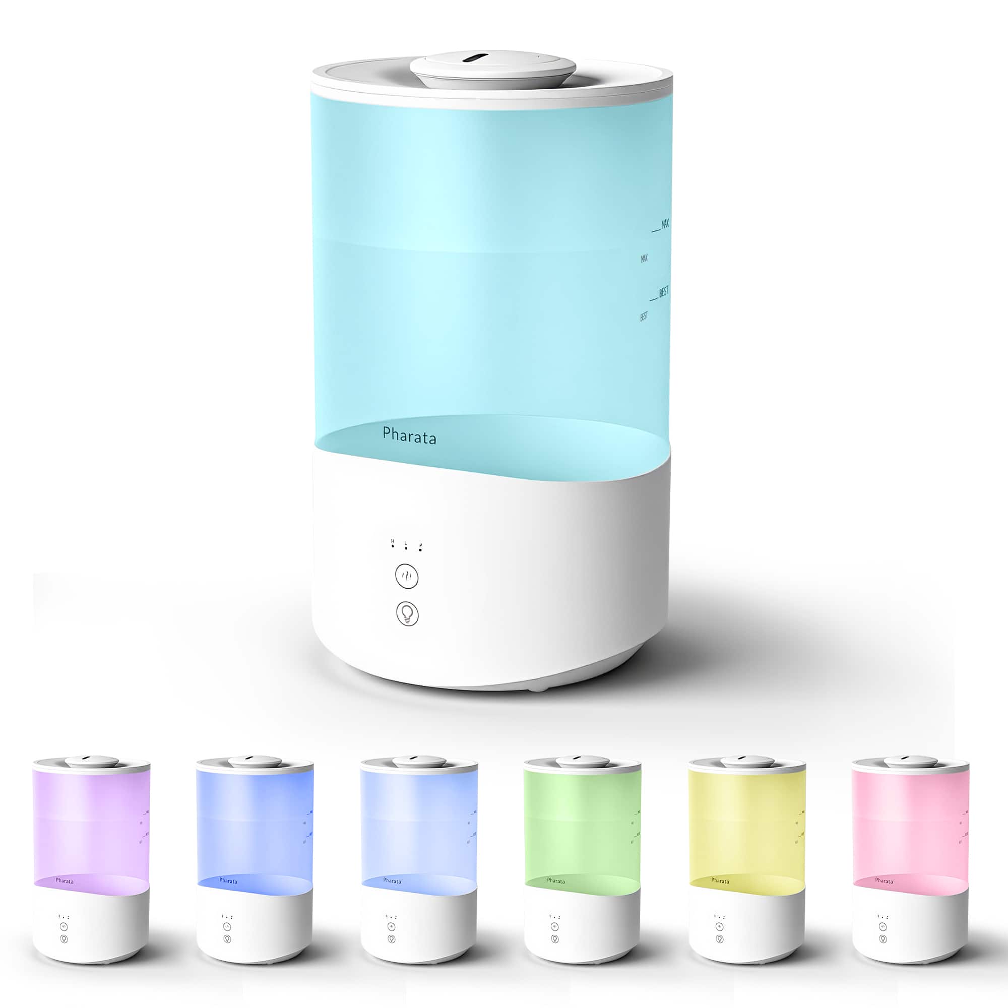 Domanki - Smart Humidifiers for Bedroom, Quiet Ultrasonic Humidifier for Baby, 4L Tank Inter Humidifier for Dry Air Relief